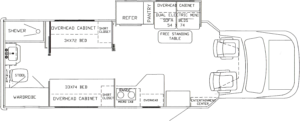 Class B+ Motorhome Floorplan