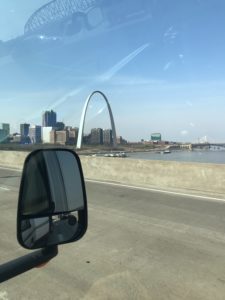 We passed the arch heading to Rolla